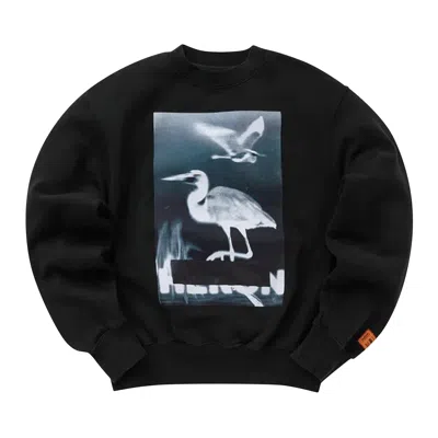 Pre-owned Heron Preston Censored Heron Crewneck 'black/white'