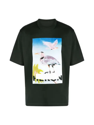 Heron Preston Graphic-print Cotton T-shirt In Green
