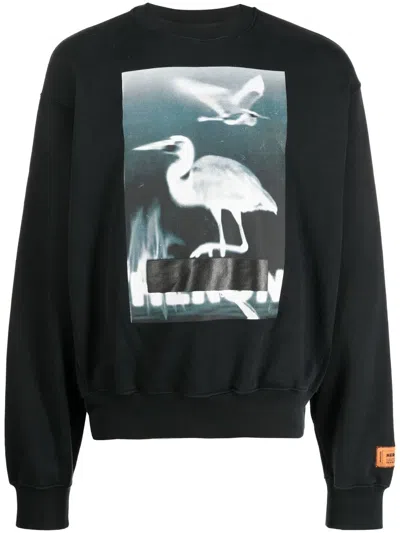 Heron Preston Cotton Sweater In Black