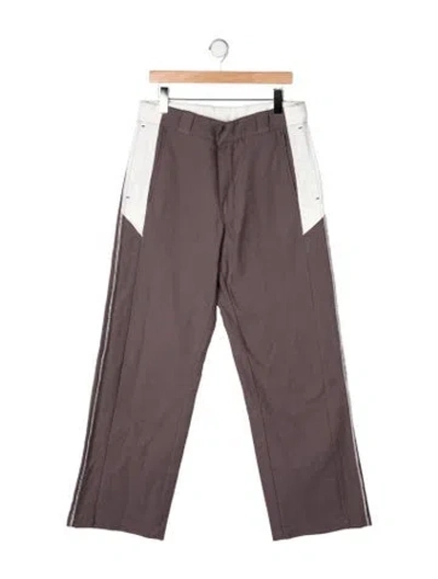 Pre-owned Heron Preston Colorblock Pattern Pants In Brown