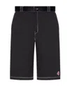 Heron Preston Contrasting Stitch Shorts In Black