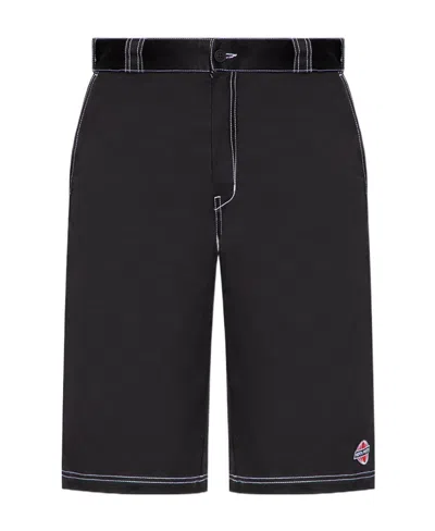 Heron Preston Contrasting Stitch Shorts In Black