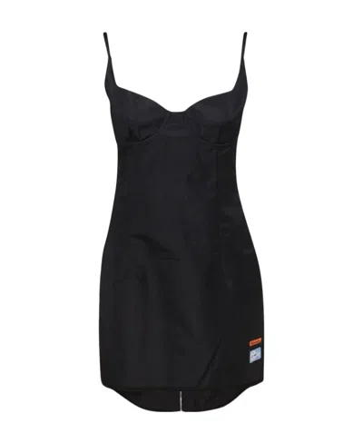 Heron Preston Corset Mini Dress In Black