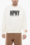 Heron Preston Flocked Logo Cotton Sweatshirt