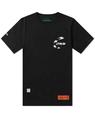 Heron Preston Cotton Logo T-shirt In Black