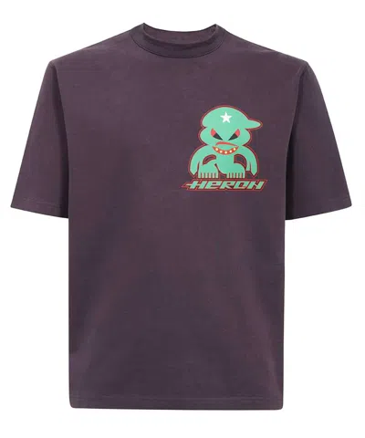 Heron Preston Cotton T-shirt In Purple