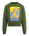 Heron Preston Crewneck Oversized Kk22 In Green