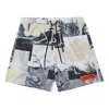 Heron Preston Cutout Swimshorts 'grey' In Multi