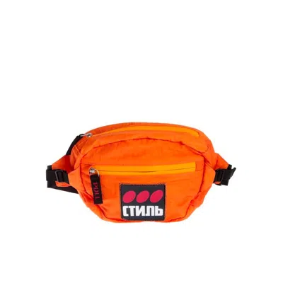 HERON PRESTON CYRILLIC SCRIPT LOGO BELT BAG