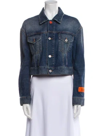 Pre-owned Heron Preston Denim Jacket In Blue