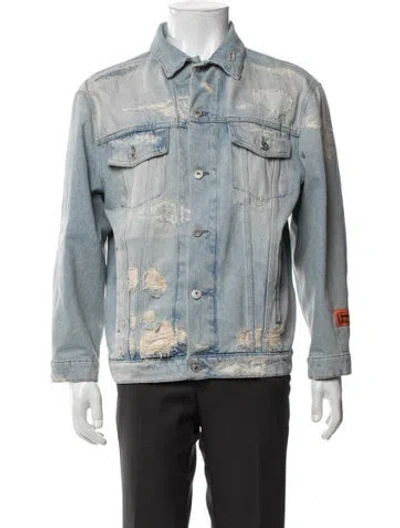 Pre-owned Heron Preston Denim Jacket In Blue
