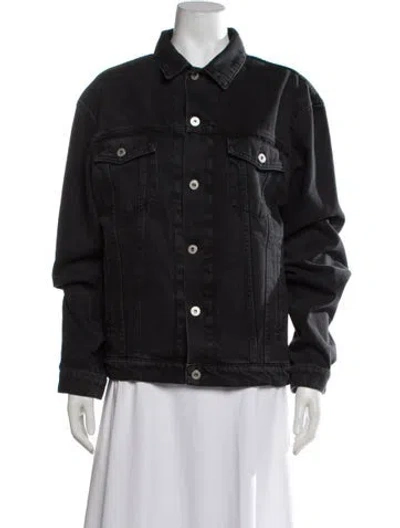 Pre-owned Heron Preston Denim Jacket In Grey