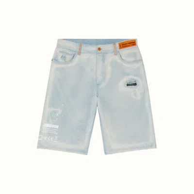 Pre-owned Heron Preston Denim Shorts In Blue