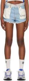 Heron Preston Denim Shorts With Belt Loops