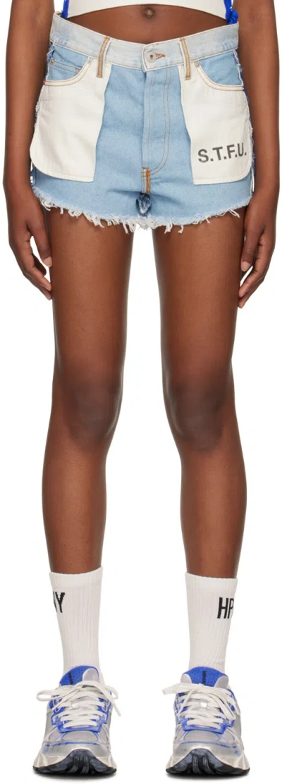 Heron Preston Denim Shorts With Belt Loops