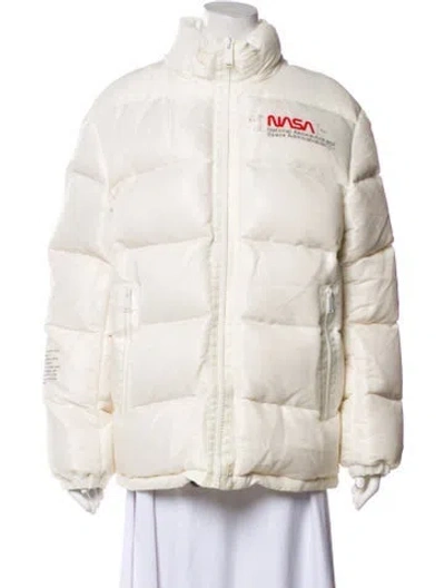 Pre-owned Heron Preston Down Jacket In Neutral