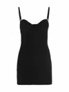 Heron Preston Sweetheart-neck Minidress In Black