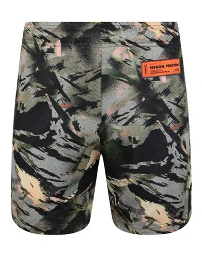 Heron Preston Dry Fit Camouflage Shorts Man Shorts & Bermuda Shorts Multicolored Size Xl Polyester In Fantasy