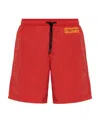Heron Preston Elastic Swimming Trunks In Red