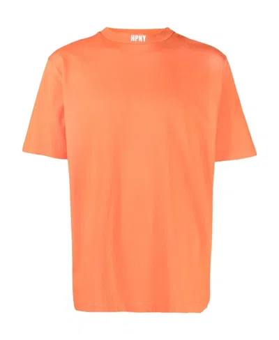 HERON PRESTON HERON PRESTON LOGO EMBROIDERED CREWNECK T-SHIRT