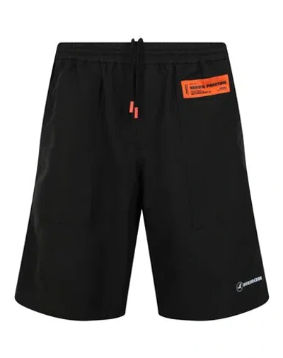 Heron Preston Exray Track Shorts Man Shorts & Bermuda Shorts Black Size Xl Polyester
