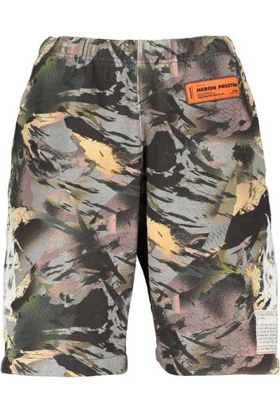 Heron Preston Fleece Shorts In Multicolor