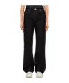 Heron Preston Carpenter Contrast-stitch Trousers In Black