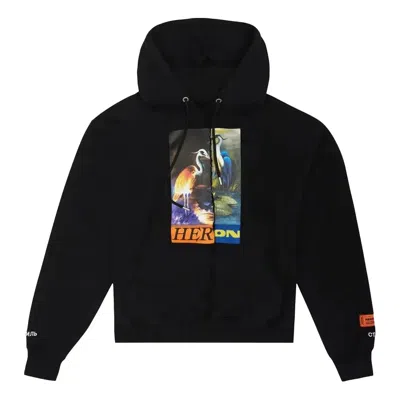 Heron Preston Fw21 Split Herons Hoodie 'black'