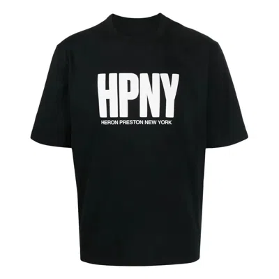 Heron Preston Fw22 Logo Hpny T-shirt 'black White'