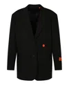 Shop Heron Preston Gabardine Stretch Blazer In Black