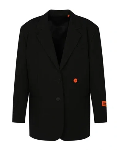 Heron Preston Gabardine Stretch Blazer In Black