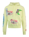 Heron Preston Global Collage Hoodie Man Sweatshirt Multicolored Size Xxl Cotton In Fantasy