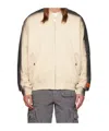 Heron Preston Off-white Gradient Bomber Jacket In Neutral
