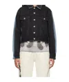 Heron Preston Black Gradient Regular Denim Jacket In Blue