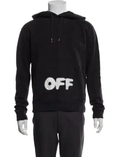 Pre-owned Heron Preston Graphic Print Crew Neck Hoodie In Black