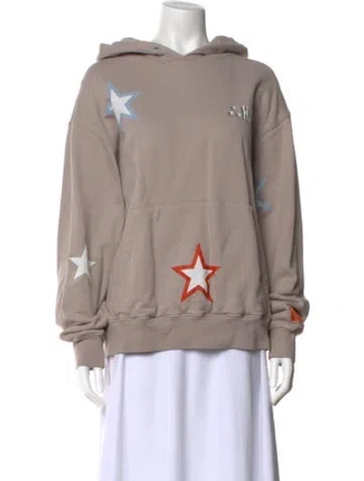 Pre-owned Heron Preston Graphic Print Crew Neck Sweatshirt In Gray