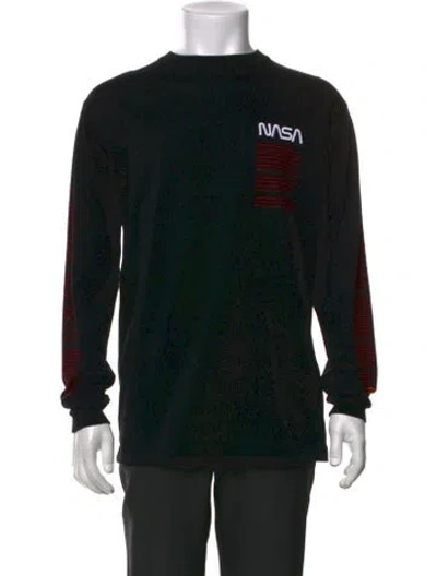 Pre-owned Heron Preston Graphic Print Crew Neck T-shirt In Black