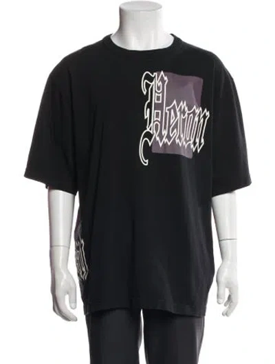 Pre-owned Heron Preston Graphic Print Crew Neck T-shirt In Black