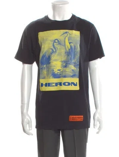 Pre-owned Heron Preston Graphic Print Crew Neck T-shirt In Multi