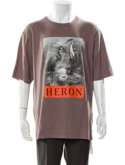 Pre-owned Heron Preston Graphic Print Crew Neck T-shirt In Multi