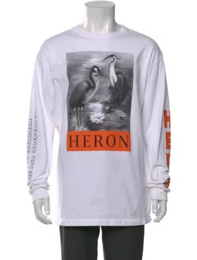 Pre-owned Heron Preston Graphic Print Crew Neck T-shirt In Multi