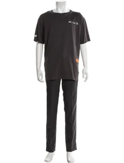 Pre-owned Heron Preston Graphic Print Crew Neck T-shirt W/ Tags In Multicolor