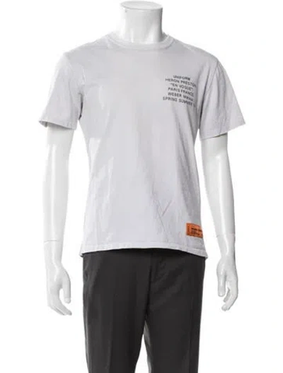 Pre-owned Heron Preston Graphic Print Crew Neck T-shirt In White