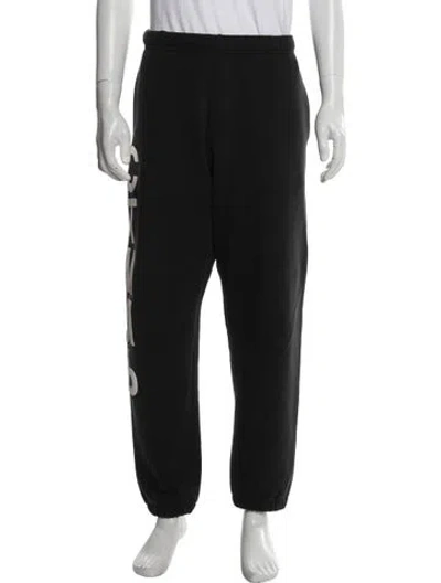 Pre-owned Heron Preston Graphic Print Lounge Bottoms In Black