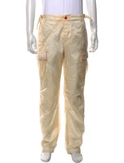 Pre-owned Heron Preston Graphic Print Pants In Neutral