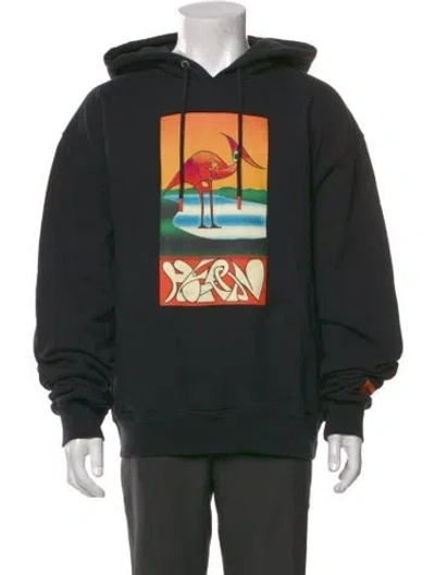 Pre-owned Heron Preston Graphic Print V-neck Hoodie In Multi
