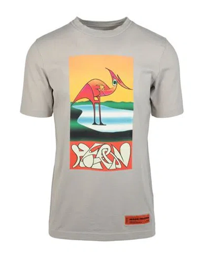 Heron Preston Heron Abstract T-shirt Man T-shirt Multicolored Size Xxl Cotton In Fantasy