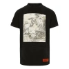 Heron Preston Crew Neck Heron Print T-shirt In Black