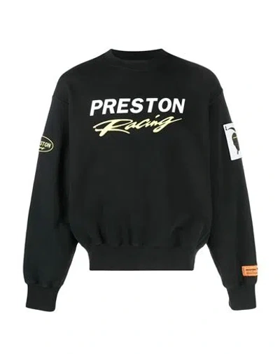 Heron Preston Black Sweatshirt Man Sweatshirt Black Size S Cotton