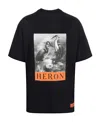 Heron Preston Os Heron Bw Logo Print T-shirt In Black